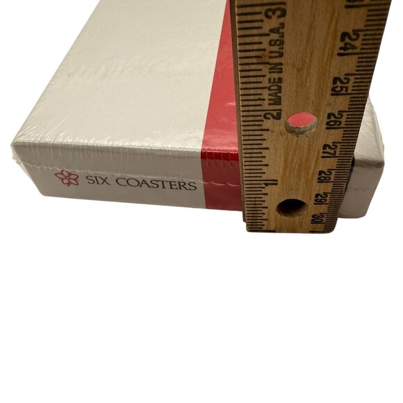 New Pimpernel England Coasters Set of 6 – Green, Heat Resistant, Sealed Vintage - Picture 6 of 6